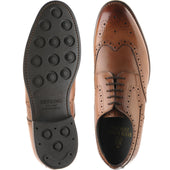 Herring Bath mens rubber-soled brogues in cognac calf