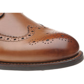 Herring Bath mens rubber-soled brogues in cognac calf