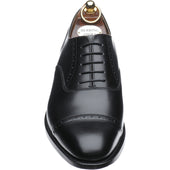 Herring Belgravia mens semi-brogues in black calf