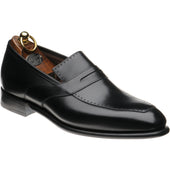 Herring Belmont mens loafers in black calf