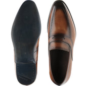 Herring Belmont mens loafers in chestnut calf