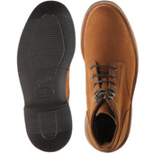 Herring Bernwood mens rubber-soled boots in whiskey hydro nubuck
