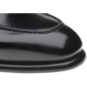 Herring Blackheath mens tasselled loafers in black calf
