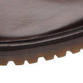 Herring Bragg mens rubber-soled Chelsea boots in brown grain