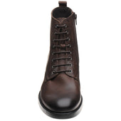 Herring Bridges mens rubber-soled boots in brown waxy calf