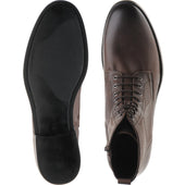 Herring Bridges mens rubber-soled boots in brown waxy calf