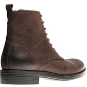 Herring Bridges mens rubber-soled boots in brown waxy calf