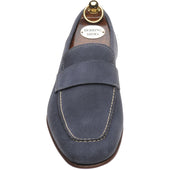 Herring Bridport mens hybrid-soled loafers in grey suede