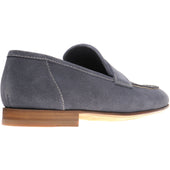 Herring Bridport mens hybrid-soled loafers in grey suede
