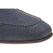 Herring Bridport mens hybrid-soled loafers in grey suede