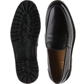 Herring Brighton II mens rubber-soled loafers in burgundy polished