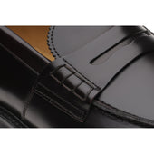 Herring Brighton II mens rubber-soled loafers in burgundy polished