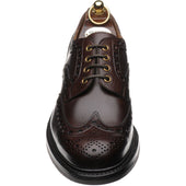 Herring Burford R mens rubber-soled brogues in brown waxy
