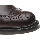 Herring Burford R mens rubber-soled brogues in brown waxy