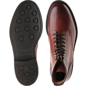 Herring Burghley II mens rubber-soled boots in dark leaf