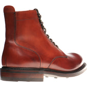 Herring Burghley II mens rubber-soled boots in dark leaf