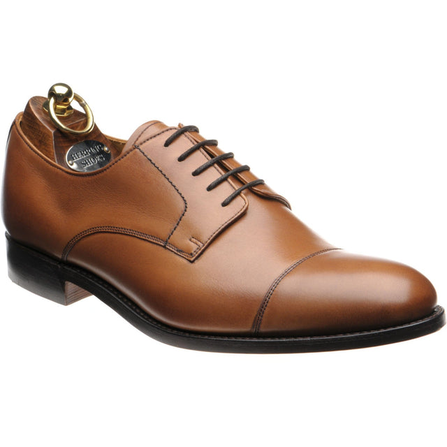 Herring Burlington mens Derby shoes in conker calf