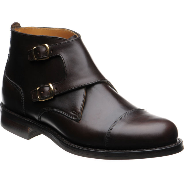 Herring Burntwood mens rubber-soled boots in brown waxy (second)