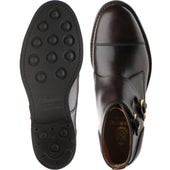 Herring Burntwood mens rubber-soled boots in brown waxy