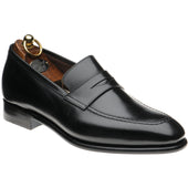 Herring Cadogan mens loafers in black calf
