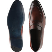 Herring Cadogan mens loafers in rosewood calf