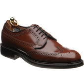 Herring Canning II (Rubber) mens rubber-soled brogues in santalum brown polished