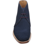 Herring Canterbury mens rubber-soled Chukka boots in navy suede
