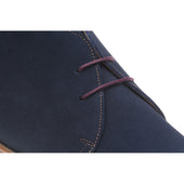 Herring Canterbury mens rubber-soled Chukka boots in navy suede