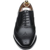 Herring Carnaby mens brogues in black calf
