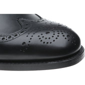 Herring Carnaby mens brogues in black calf