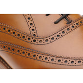 Herring Carnaby mens brogues in chestnut calf