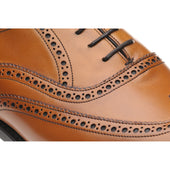 Herring Carnaby (Rubber) mens rubber-soled brogues in chestnut calf