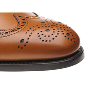 Herring Carnaby (Rubber) mens rubber-soled brogues in chestnut calf