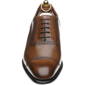 Herring Chamberlain mens semi-brogues in mahogany calf