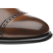 Herring Chamberlain mens semi-brogues in mahogany calf