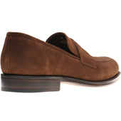 Herring Charlton mens loafers in brown suede