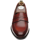 Herring Charlton mens loafers in hazelnut calf