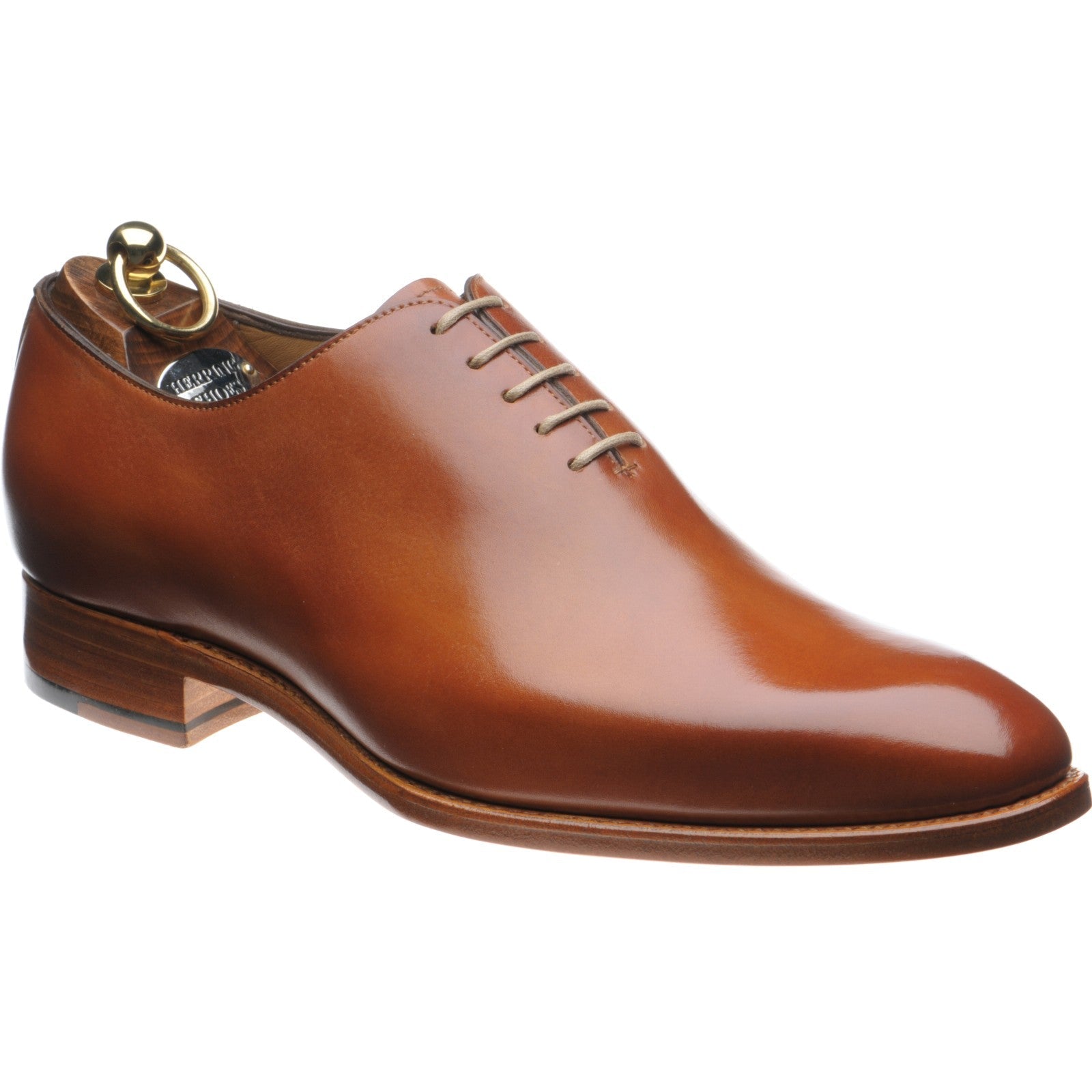 Herring Chaucer mens wholecuts in tan calf