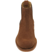 Herring Chichester mens rubber-soled Chelsea boots in brown suede