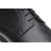 Herring Churchstow Norwegian mens rubber-soled boots in black grain