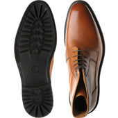 Herring Churchstow Norwegian mens rubber-soled boots in tan grain