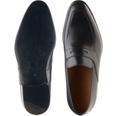 Herring Cleveland mens loafers in black calf