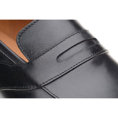 Herring Cleveland mens loafers in black calf
