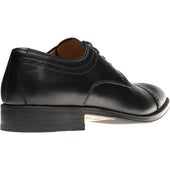 Herring Clifton mens hybrid-soled semi-brogues in black calf