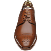Herring Clifton mens hybrid-soled semi-brogues in tan calf