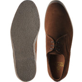 Herring Cobra mens rubber-soled Derby shoes in polo suede