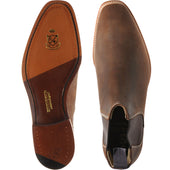 Herring Coburn mens Chelsea boots in brown waxy suede