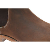 Herring Coburn mens Chelsea boots in brown waxy suede