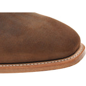Herring Coburn mens Chelsea boots in brown waxy suede