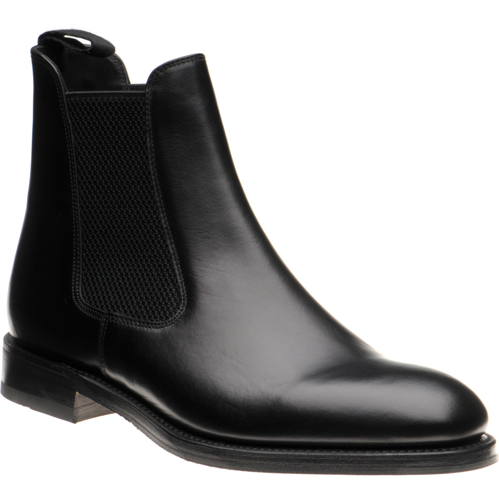 Herring Coltham mens hybrid-soled Chelsea boots in black calf